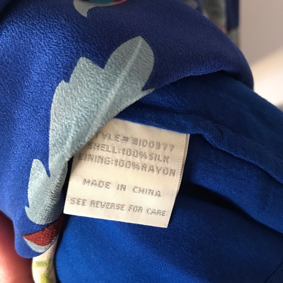 Champagne and Strawberry silk dress - Picture 5 of 6